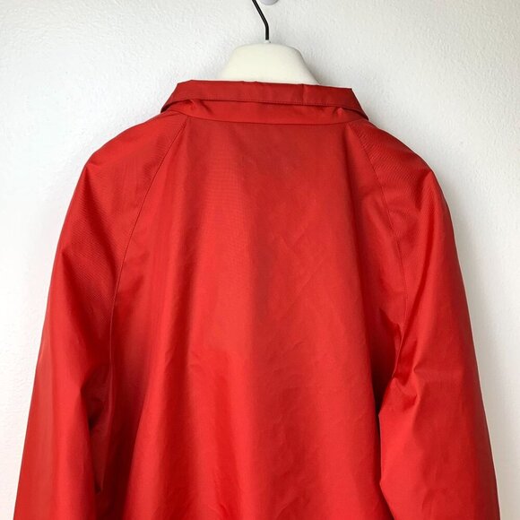 NWT Gucci Men Nylon Jacket Gucci Script Red Lightweight Canvas Nylon Blue - Picture 8 of 16